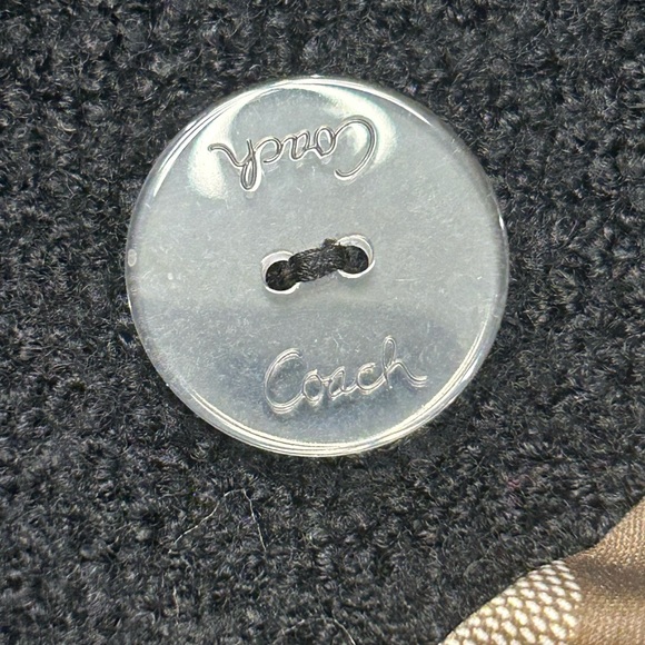 Coach 1941 Women's Charcoal Peacoat Wool Blend Gold Rim Buttons Heart Liner Sm - Picture 10 of 16